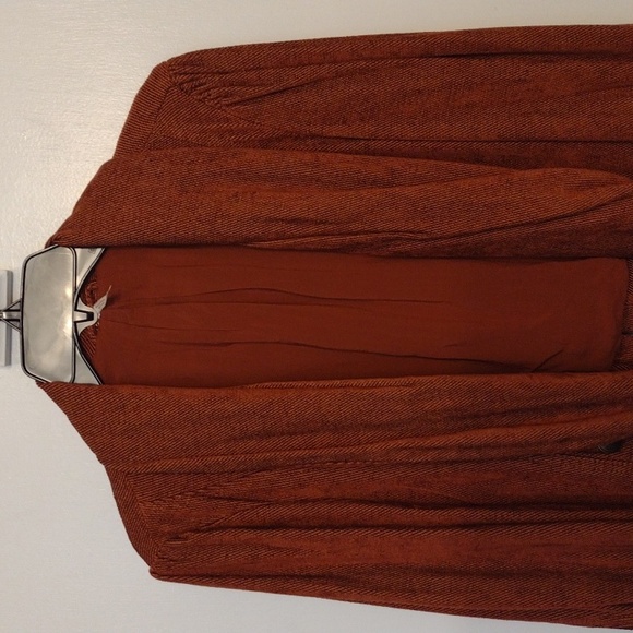 NEW Free People Taracatta Rust Orange Bohemian Gypsy Blazer Jacket size … - Picture 2 of 15